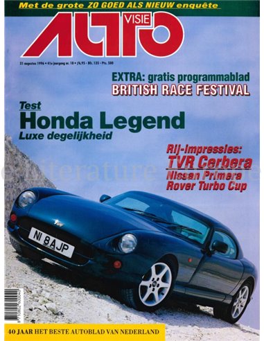 1996 AUTOVISIE MAGAZIN 18 NIEDERLÄNDISCH