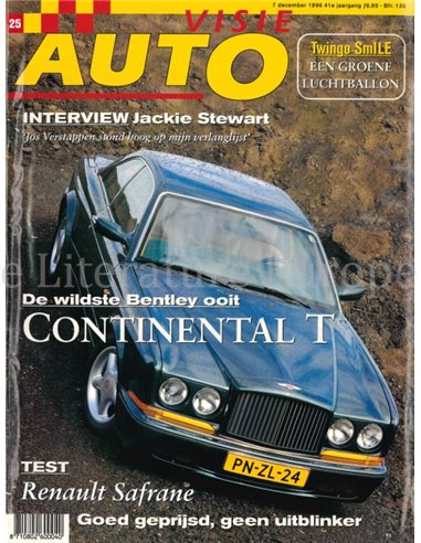 1996 AUTOVISIE MAGAZINE 25 NEDERLANDS