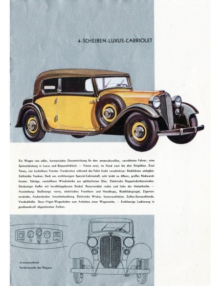 1933 STEYR TYP 430 BROCHURE DUITS