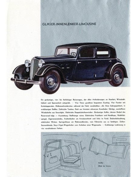 1933 STEYR TYP 430 BROCHURE DUITS