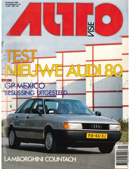 1986 AUTOVISIE MAGAZINE 22 NEDERLANDS