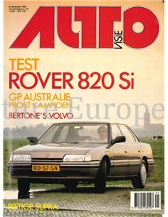 1986 AUTOVISIE MAGAZIN 23 NIEDERLÄNDISCH