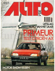 1986 AUTOVISIE MAGAZIN 25 NIEDERLÄNDISCH