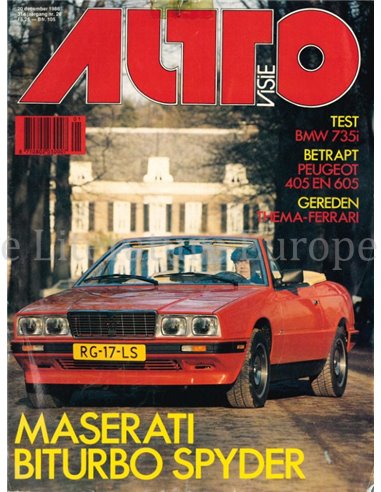 1986 AUTOVISIE MAGAZINE 26 NEDERLANDS