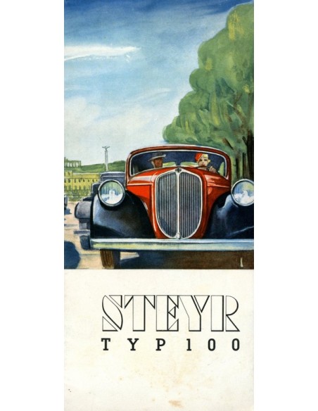 1934 STEYR TYP 100 BROCHURE DUITS