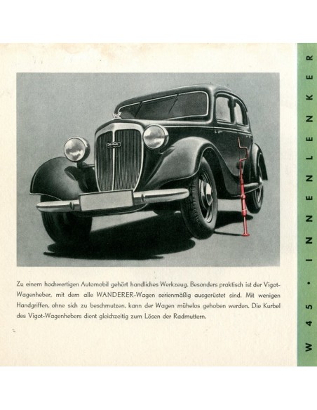 1937 WANDERER PROGRAMMA BROCHURE DUITS