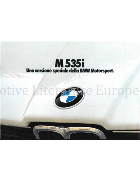 1980 M 535I BROCHURE ITALIAANS