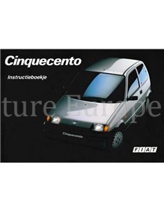 1994 FIAT CINQUECENTO INSTRUCTIEBOEKJE NEDERLANDS