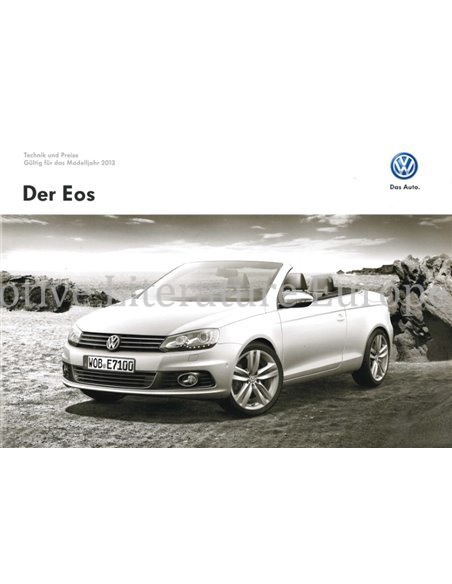 2012 VOLKSWAGEN EOS PROSPEKT DEUTSCH