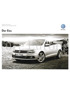 2012 VOLKSWAGEN EOS BROCHURE DUITS 2