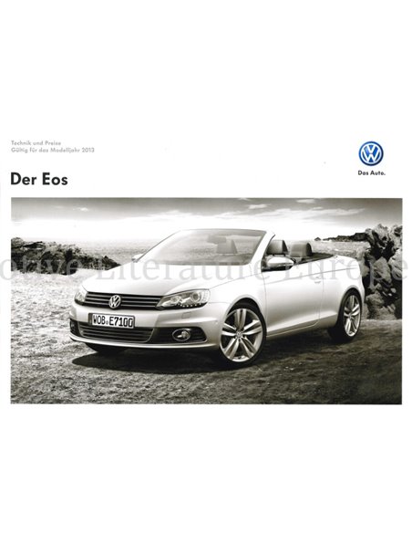 2012 VOLKSWAGEN EOS PROSPEKT DEUTSCH