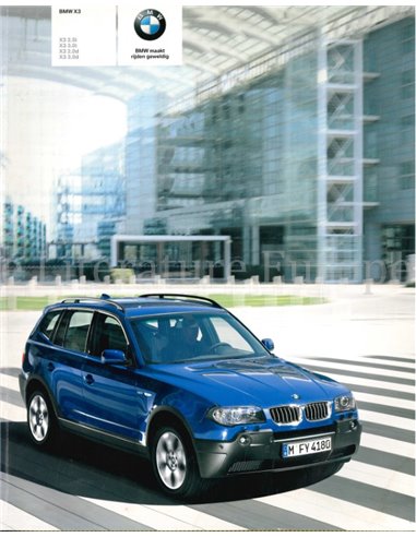 2005 BMW X3 BROCHURE NIEDERLANDISCH