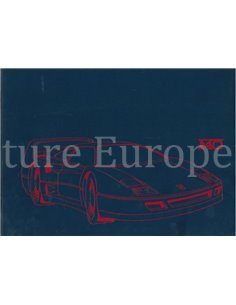 1987 FERRARI F40 PERSMAP FRANS 475/87