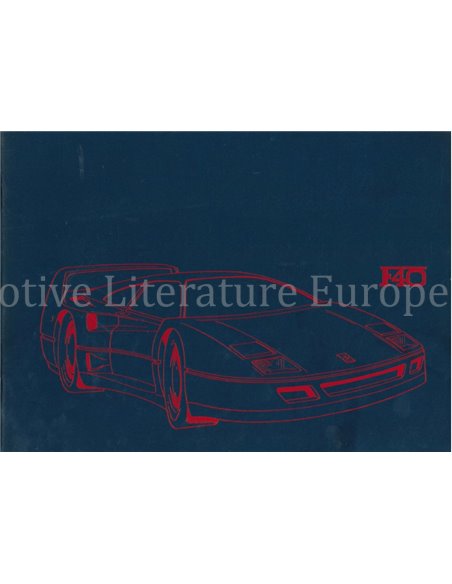 1987 FERRARI F40 PRESSKIT FRENCH 476/87