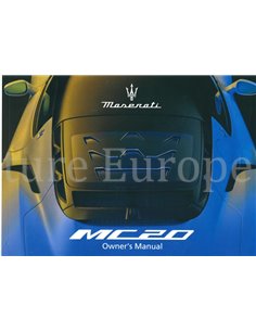 2021 MASERATI MC20 BETRIEBSANLEITUNG ENGLISCH 