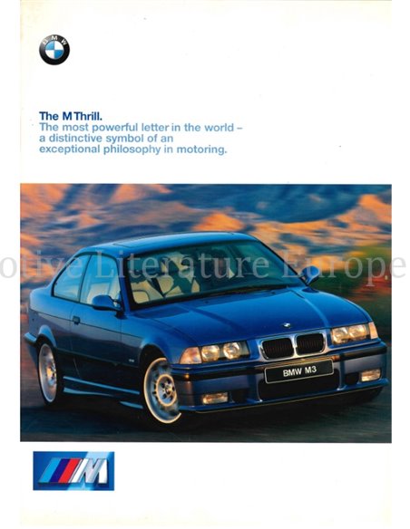 1997 BMW M3 BROCHURE ENGLISH