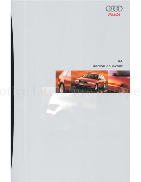 1998 AUDI A4 BROCHURE NEDERLANDS