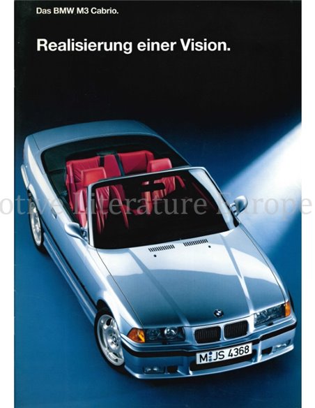 1994 BMW M3 CABRIO BROCHURE GERMAN