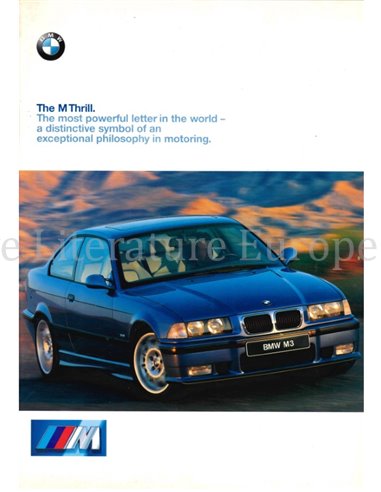 1999 BMW M3 PROSPEKT ENGLISH
