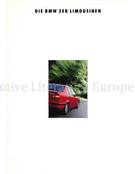 1992 BMW 3 SERIES BROCHURE GERMAN