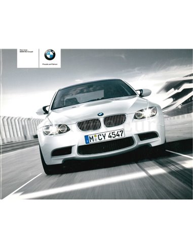 2007 BMW M3 COUPÉ BROCHURE GERMAN