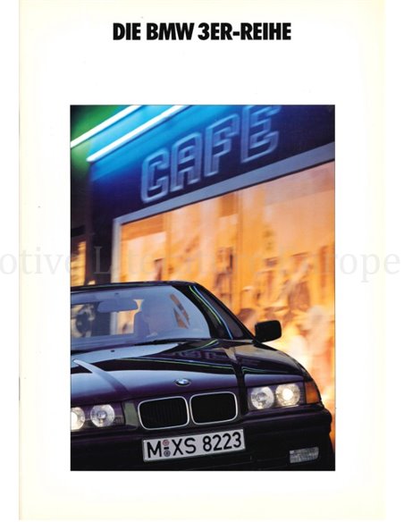 1991 BMW 3 SERIES BROCHURE GERMAN