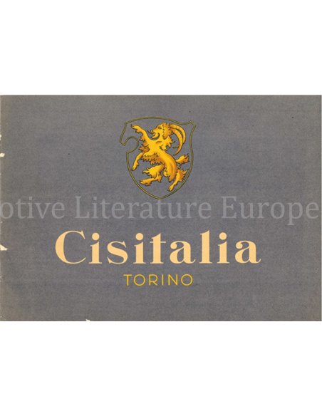1947 - 1951 CISITALIA RANGE BROCHURE ITALIAN