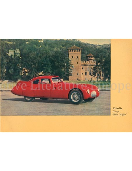 1947 CISITALIA PROGRAMMA BROCHURE ITALIAANS