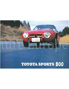 1968 TOYOTA 800 SPORT BROCHURE ENGLISCH