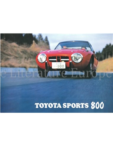 1968 TOYOTA 800 SPORT BROCHURE ENGELS