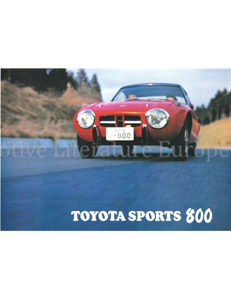 1968 TOYOTA 800 SPORT BROCHURE ENGLISCH