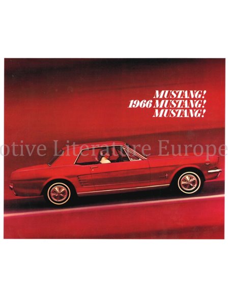 1966 FORD MUSTANG BROCHURE ENGELS (USA)