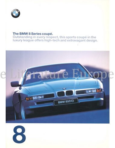 1997 BMW 8 SERIE BROCHURE ENGELS