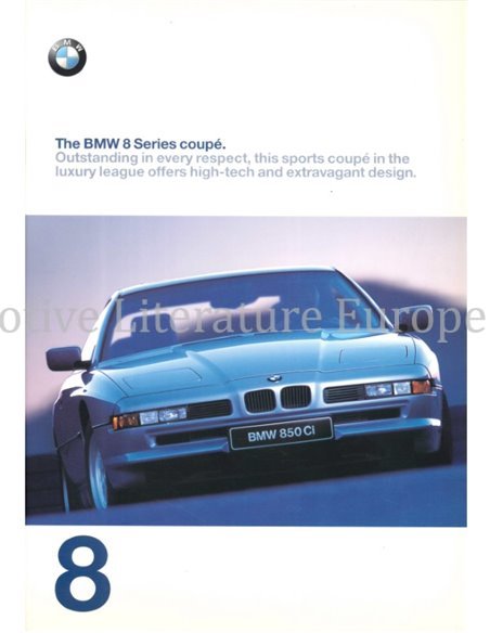 1997 BMW 8 SERIE BROCHURE ENGELS