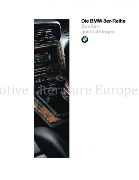 1994 BMW 8 SERIE ACCESSOIRES BROCHURE DUITS