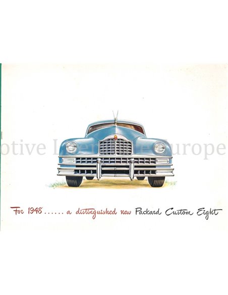 1948 PACKARD CUSTOM EIGHT BROCHURE ENGLISH (USA)