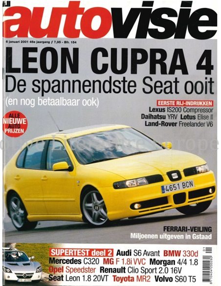2001 AUTOVISIE MAGAZINE 01 NEDERLANDS