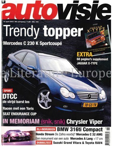 2001 AUTOVISIE MAGAZINE 08 NEDERLANDS