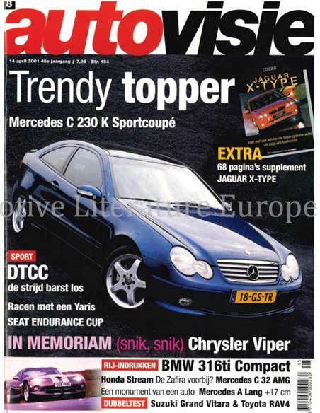 2001 AUTOVISIE MAGAZINE 08 NEDERLANDS