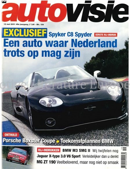 2001 AUTOVISIE MAGAZIN 10 NIEDERLÄNDISCH