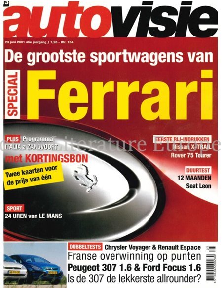 2001 AUTOVISIE MAGAZIN 13 NIEDERLÄNDISCH