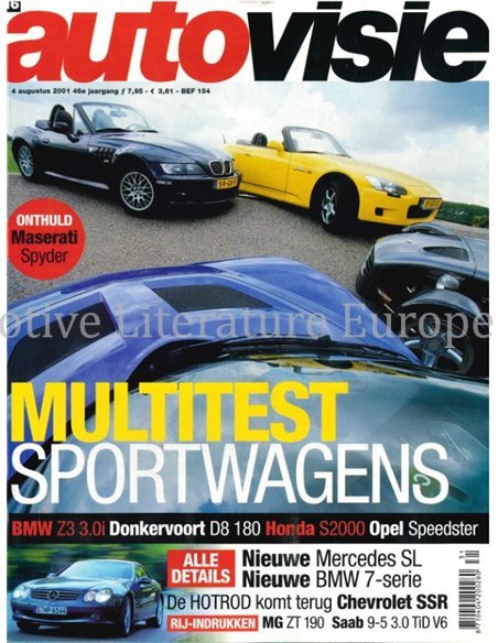 2001 AUTOVISIE MAGAZIN 16 NIEDERLÄNDISCH