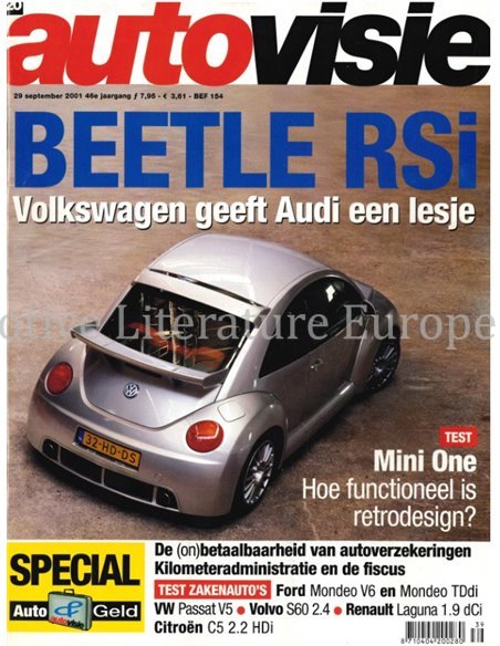 2001 AUTOVISIE MAGAZINE 20 NEDERLANDS
