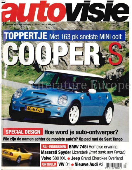 2001 AUTOVISIE MAGAZIN 22 NIEDERLÄNDISCH