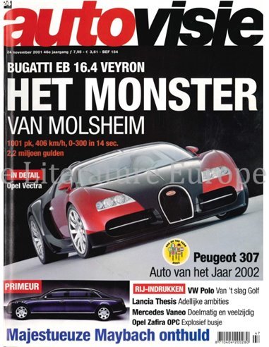 2001 AUTOVISIE MAGAZIN 24 NIEDERLÄNDISCH