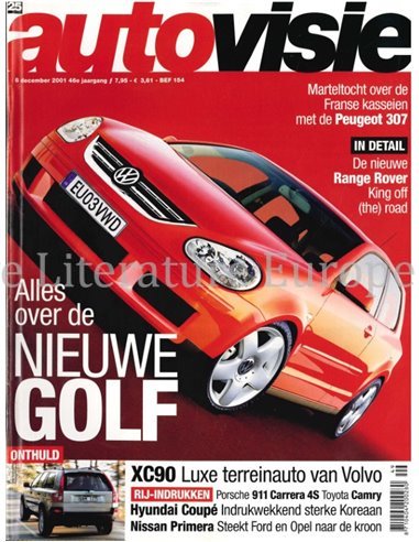 2001 AUTOVISIE MAGAZIN 25 NIEDERLÄNDISCH