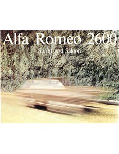 1965 ALFA ROMEO 2600 SPRINT / SALOON BROCHURE ENGLISH