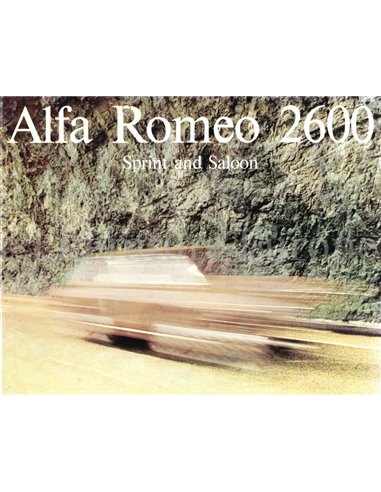 1965 ALFA ROMEO 2600 SPRINT / SALOON BROCHURE ENGLISH