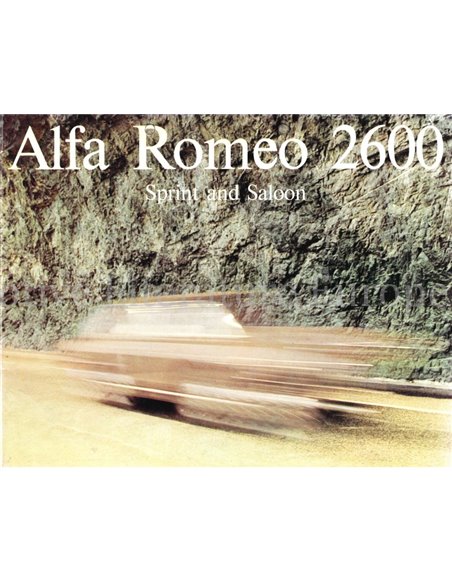 1965 ALFA ROMEO 2600 SPRINT / SALOON BROCHURE ENGLISH