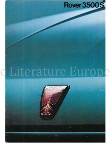 1982 ROVER 3500S BROCHURE DUTCH